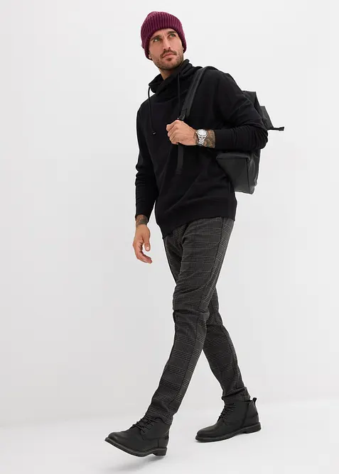 Mikina se šálovým límcem, z čisté organické bavlny, bonprix