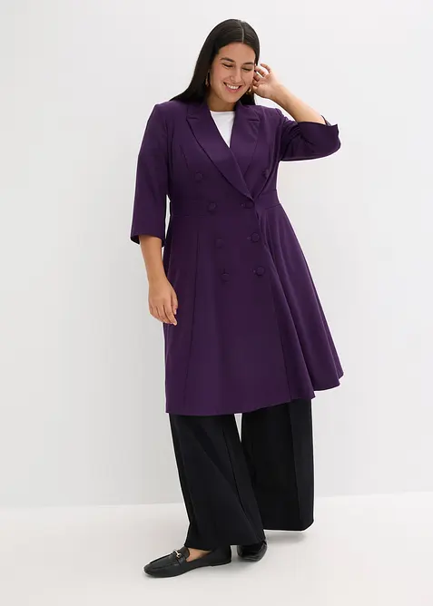 Blejzrové šaty s rozšířenou sukní, bonprix