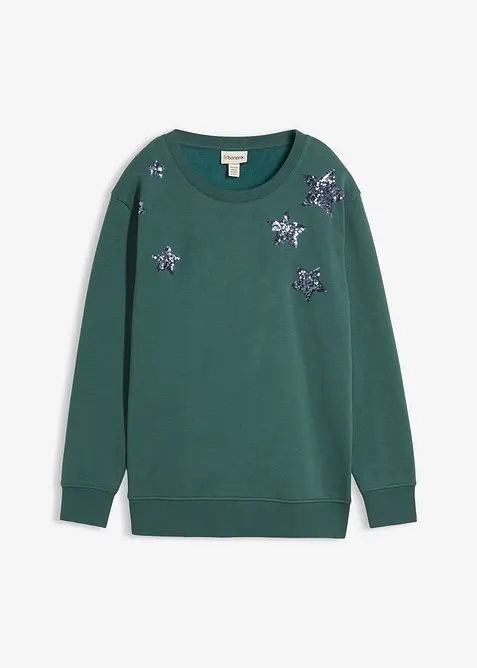 Mikina z bavlněn&eacute; směsi, bonprix