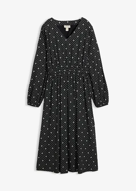 Dlouhé šaty ze splývavé viskózy, bonprix