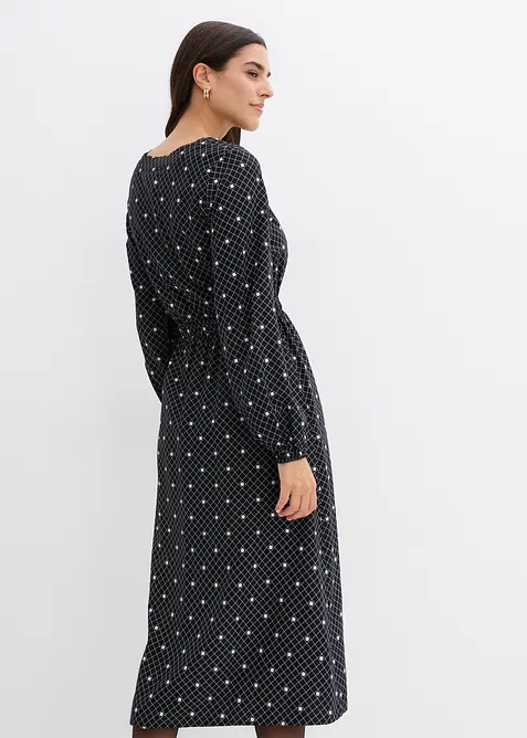 Dlouhé šaty ze splývavé viskózy, bonprix