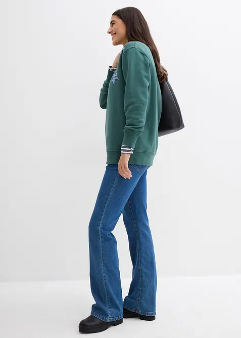 Mikina z bavlněné směsi, bonprix