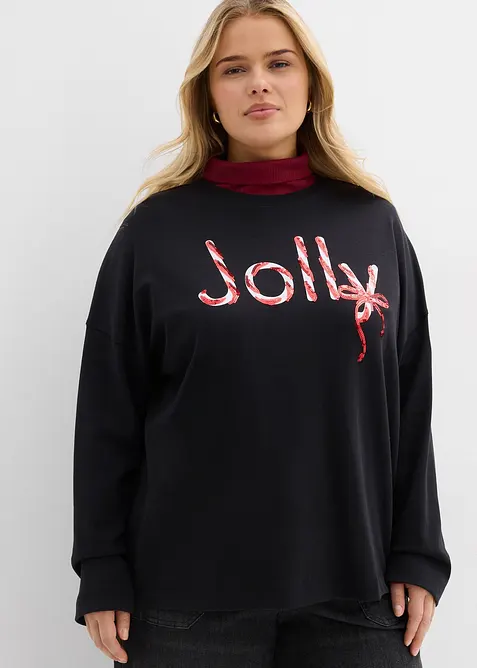 Triko s dlouh&yacute;m ruk&aacute;vem, z čist&eacute; organick&eacute; bavlny, bonprix