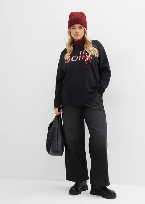 Triko s dlouh&yacute;m ruk&aacute;vem, z čist&eacute; organick&eacute; bavlny, bonprix