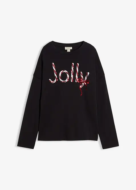 Triko s dlouh&yacute;m ruk&aacute;vem, z čist&eacute; organick&eacute; bavlny, bonprix