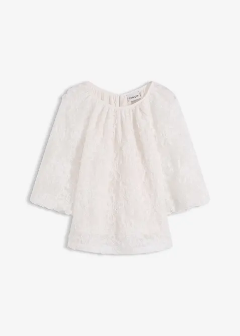 Halenka bez zapínání, se strukturovaným květinovým vzorem, bonprix