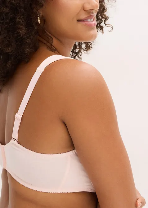 Podprsenka s kosticemi, organickou bavlnou a krajkou (2 ks v balen&iacute;), bonprix