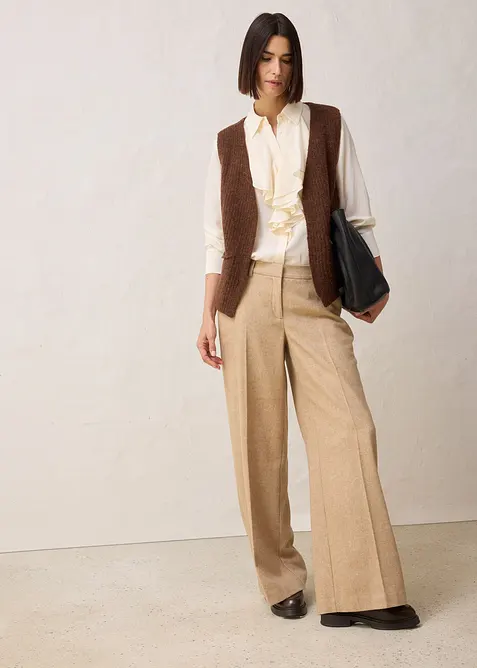 Vesta ze silnější pleteniny s vlnou alpaka, bonprix