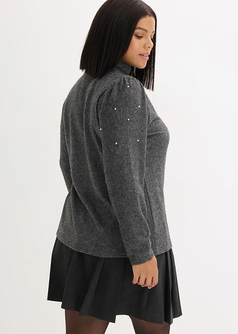 Flísové triko ze splývavé viskózové směsi, bonprix