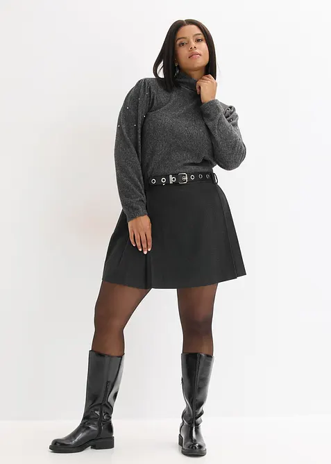 Flísové triko ze splývavé viskózové směsi, bonprix