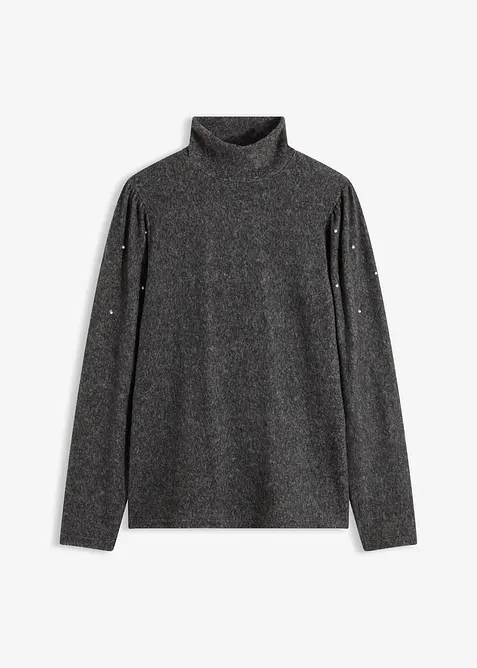 Flísové triko ze splývavé viskózové směsi, bonprix