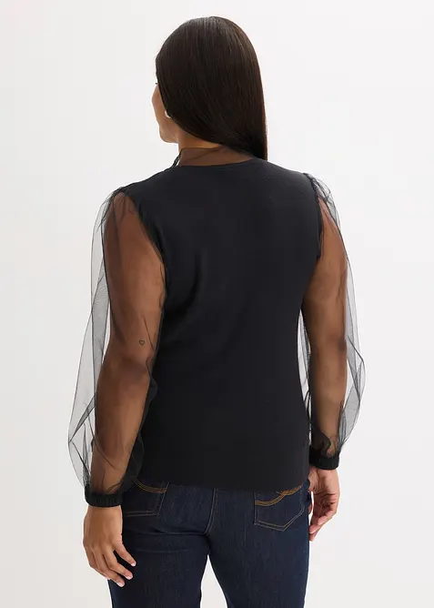 Svetr ze splývavé viskózové směsi, bonprix