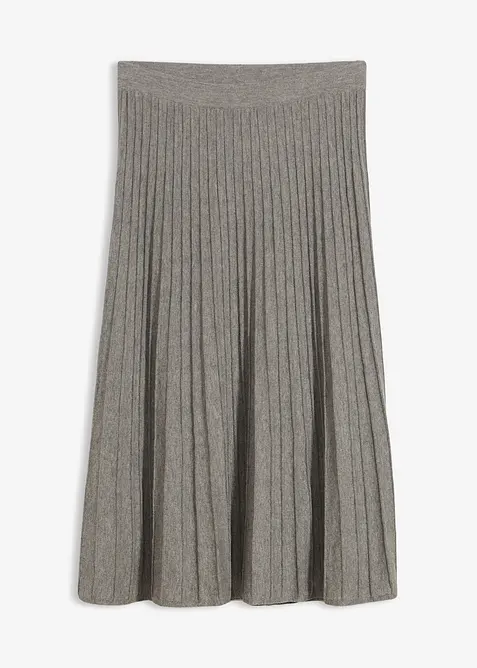 Pletená sukně s vlnou merino, bonprix