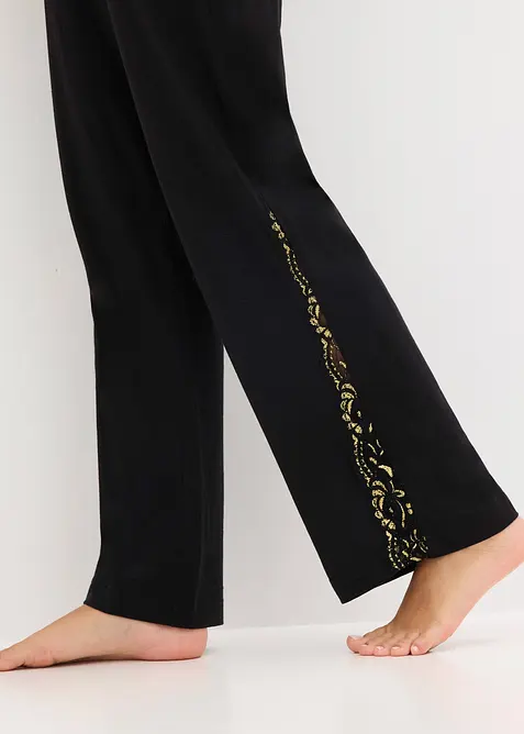 Pyžamo z jemné třpytivé krajky, bonprix