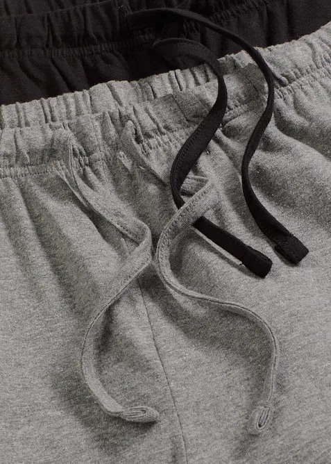 Pyžamové kalhoty s průhmatovými kapsami (2 ks v balení), bonprix