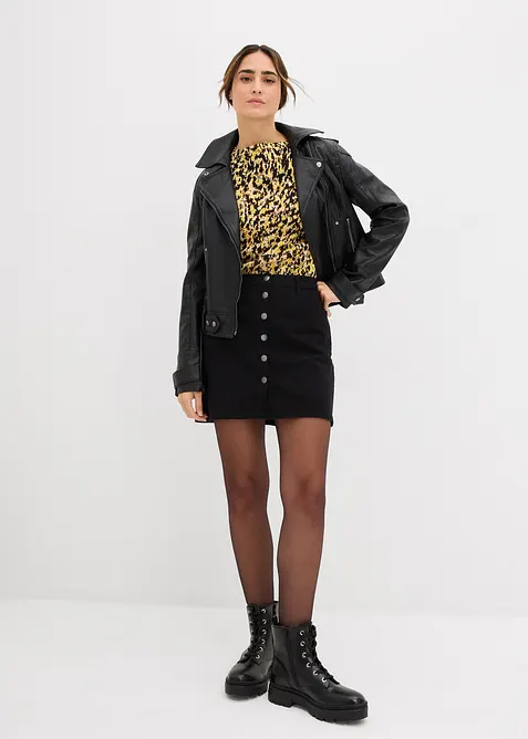 Přil&eacute;hav&eacute; pleten&eacute; tričko, bonprix