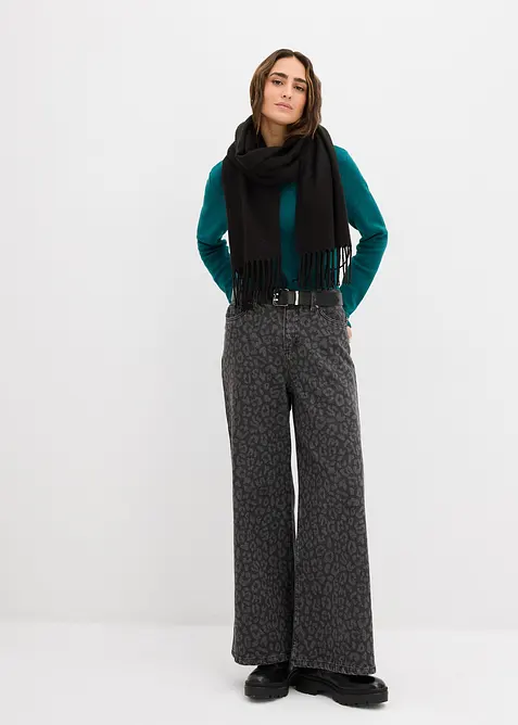 Přiléhavé pletené tričko, bonprix