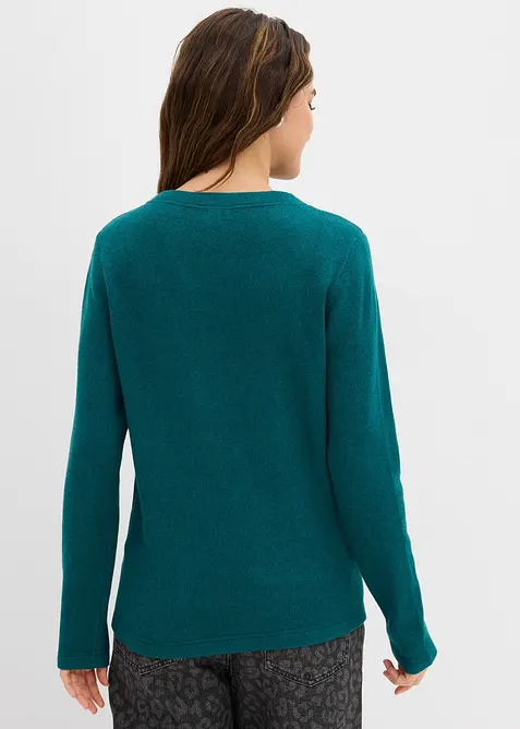 Přiléhavé pletené tričko, bonprix