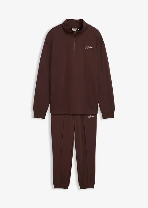 Joggingová souprava z čisté bavlny (2dílná), střih Loose Fit, bonprix