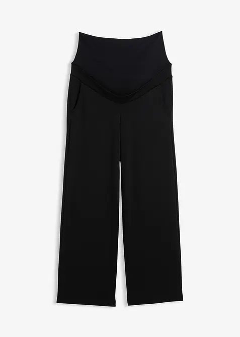 Těhotenské kalhoty se širokými nohavicemi, z pohodlného materiálu Punto di Roma, bonprix