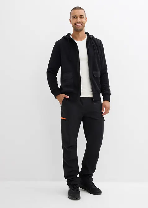 Mikina na zapínání s kapucí a plyšovou podšívkou, bonprix