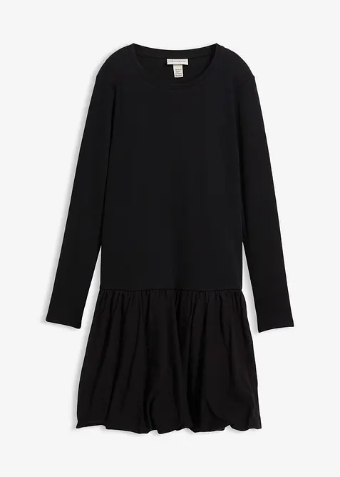 Úpletové šaty s balónovou sukní, bonprix