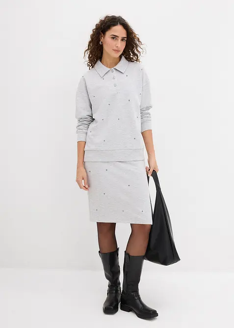 Mikina s nýtky, bonprix