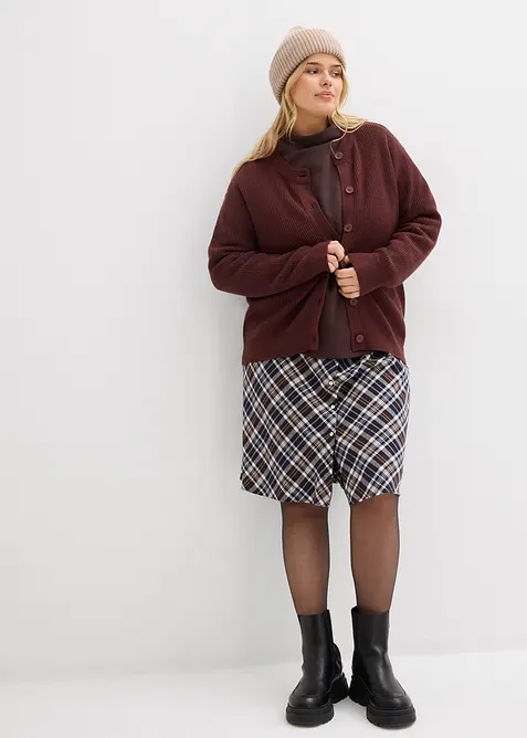 Kabátek z jemné pleteniny, s kulatým výstřihem, bonprix