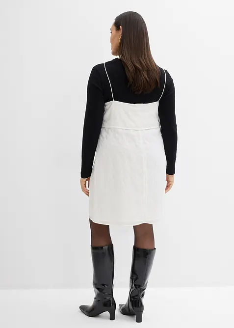 Minišaty s krásnou pajetkovou výšivkou, bonprix