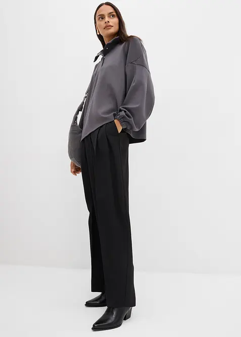 Oversize mikina z materiálu scuba, bonprix