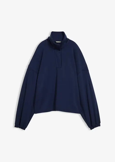 Oversize mikina z materi&aacute;lu scuba, bonprix