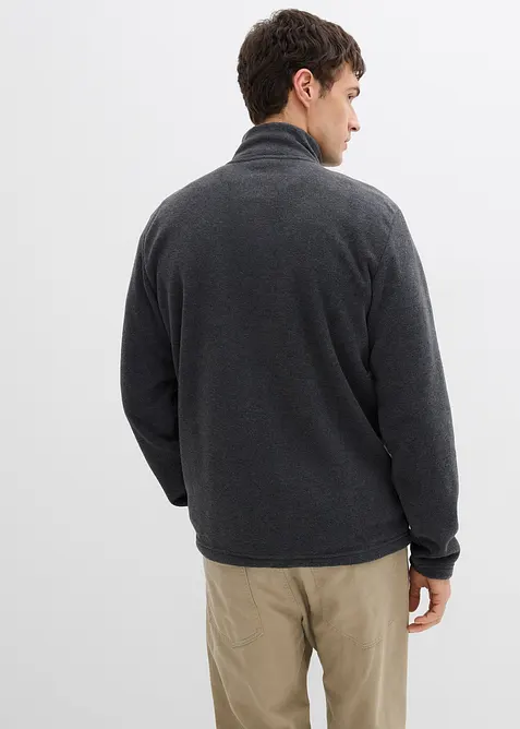 Měkká flísová bunda s průhmatovými kapsami, bonprix