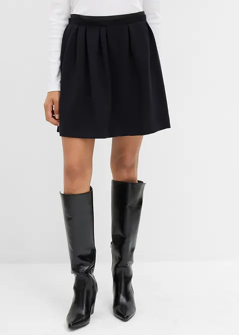 Sukně se záhyby v pase, z mírně lesklé viskózové směsi, bonprix