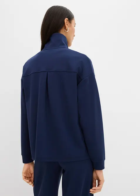 Mikina na zapínání, z lehce lesklé viskózové směsi, bonprix