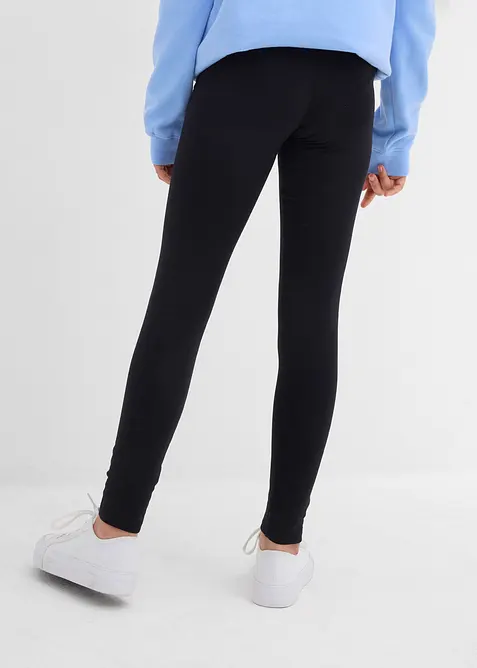 Termo legíny z elastické bavlněné směsi (3 ks v balení), bonprix