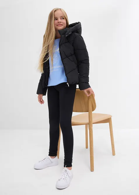 Termo legíny z elastické bavlněné směsi (3 ks v balení), bonprix