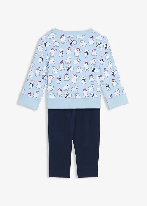 Mikina a legíny z čisté organické bavlny (2dílná souprava), bonprix