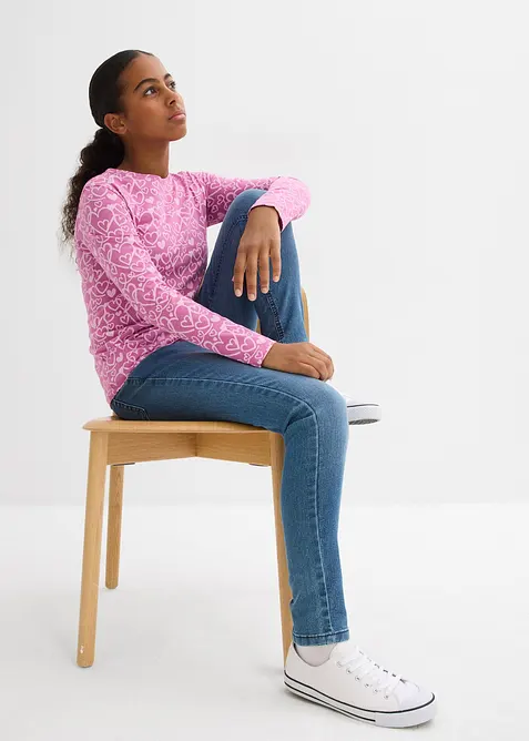 Triko s dlouhým rukávem, z čisté organické bavlny (3 ks v balení), bonprix