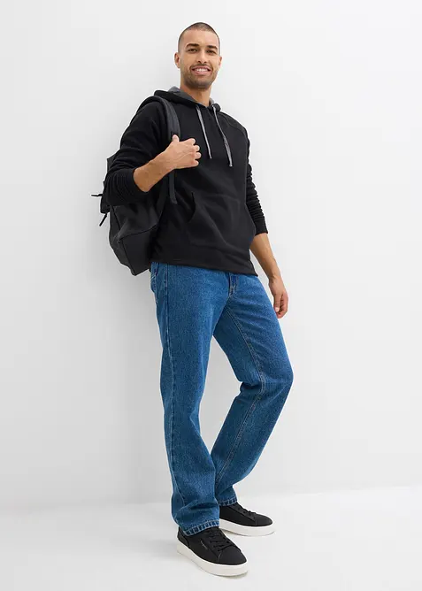 Měkk&yacute; fl&iacute;sov&yacute; svetr s kapuc&iacute;, bonprix