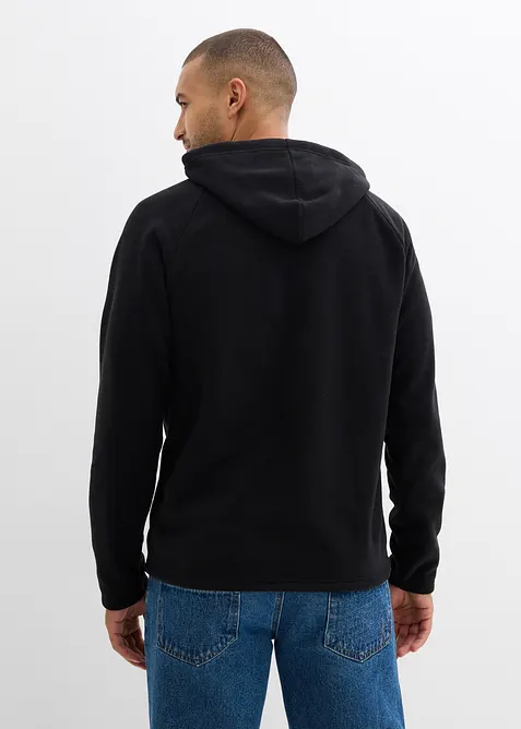 Měkk&yacute; fl&iacute;sov&yacute; svetr s kapuc&iacute;, bonprix