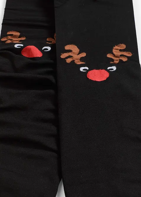 Punčochov&eacute; kalhoty s v&aacute;nočn&iacute;m motivem, bonprix