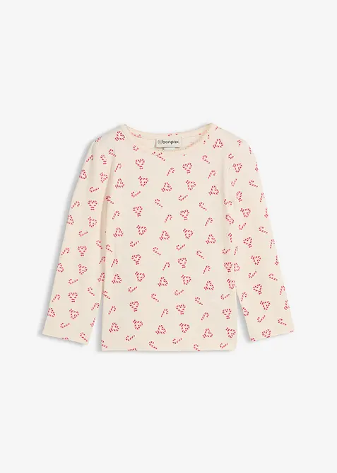 Tričko s dlouhým rukávem, z elastické směsi s organickou bavlnou, bonprix