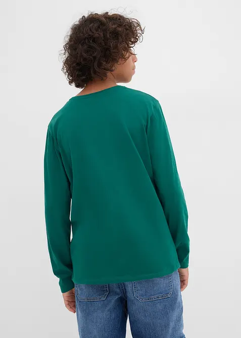 Tričko s dlouhým rukávem a s vánočním motivem Snoopyho, z čisté bavlny, Peanuts