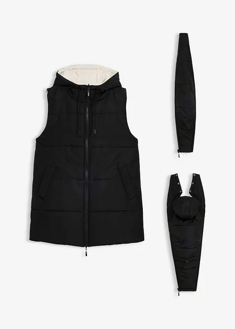 Oboustranná těhotenská vesta s podšívkou a nosicí vsadkou, 4 v 1, bonprix