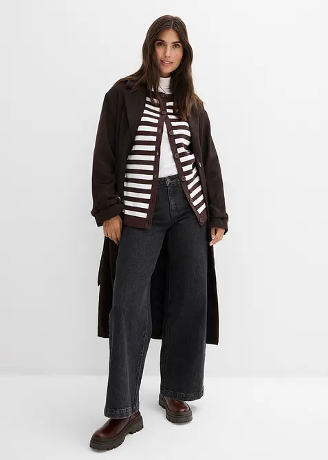 Kabátek z jemné pleteniny, kulatý výstřih, bonprix