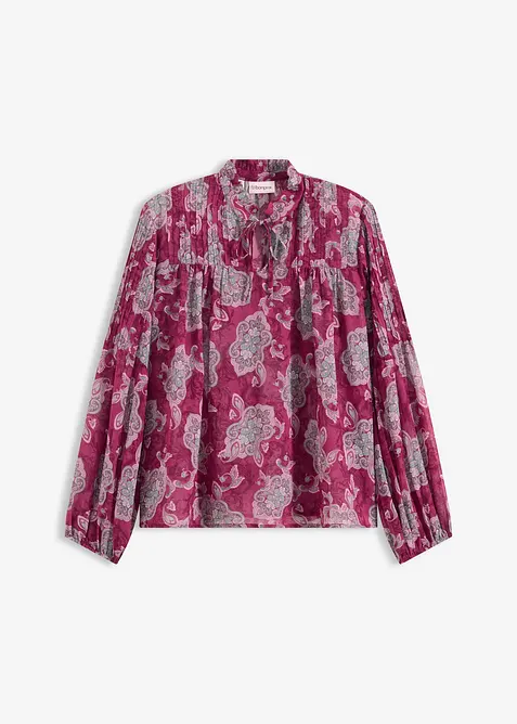 Saténová tunika se sámky, bonprix