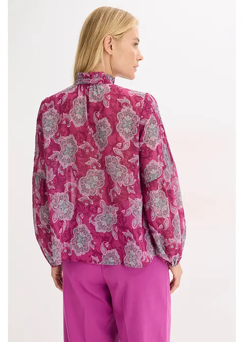 Saténová tunika se sámky, bonprix