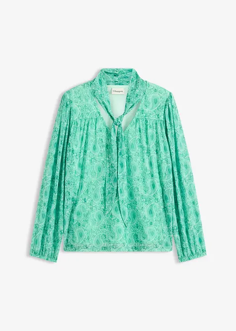 Tričko s dlouhým rukávem z jemné síťoviny, bonprix