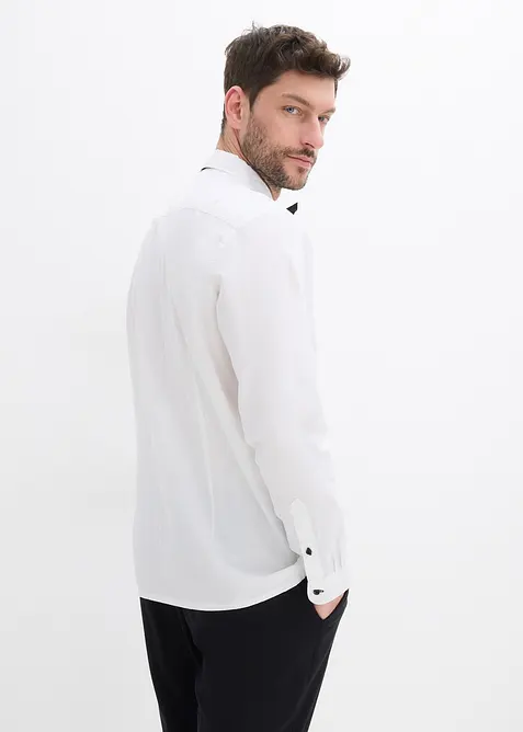 Košile a motýlek (2dílná souprava) z čisté organické bavlny, Regular Fit, bonprix