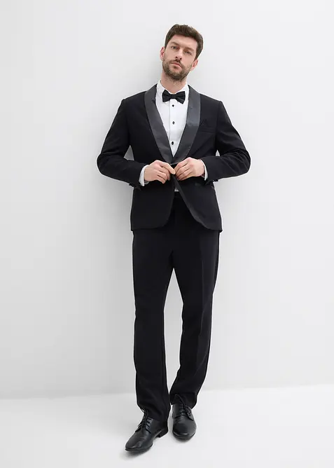 Košile a motýlek (2dílná souprava) z čisté organické bavlny, Regular Fit, bonprix